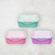 Candy 2-Compartment Lunchbox with Spoon, PLASTIC LUNCHBOX CUSTOMISATION, CUSTOMISATION LUNCHBOX ONLINE, CUSTOMISATION LUNCHBOx SINGAPORE FAST,