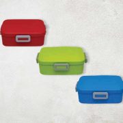 4 point lock lunchbox with 2 compartments and spoon, customised lunchbox sg, stainless steel lunchbox sg, lunchbox online sg