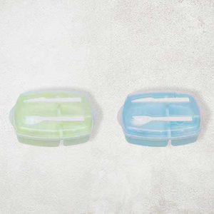 Plastic Lunch box with 3 compartments and Spoon, customised lunchbox sg, cheap lunchbox sg, customise lunchbox online singapore