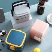 boa free lunchbox, double layer lunchbox, pastel lunchbox, microwave safe lunchbox, blue lunchbox, corporate gift lunchbox, teachers day lunchbox, portable lunchbox, blur lunchbox, grey lunchbox